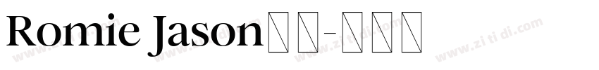 Romie Jason字体字体转换